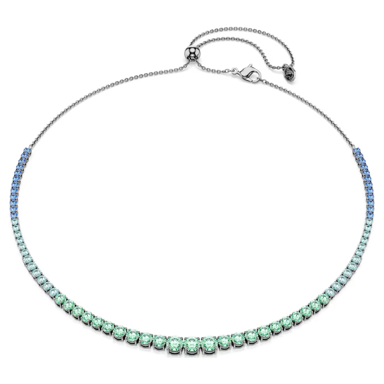 Collana Matrix Sfumatura di Azzurri Placc rutenio