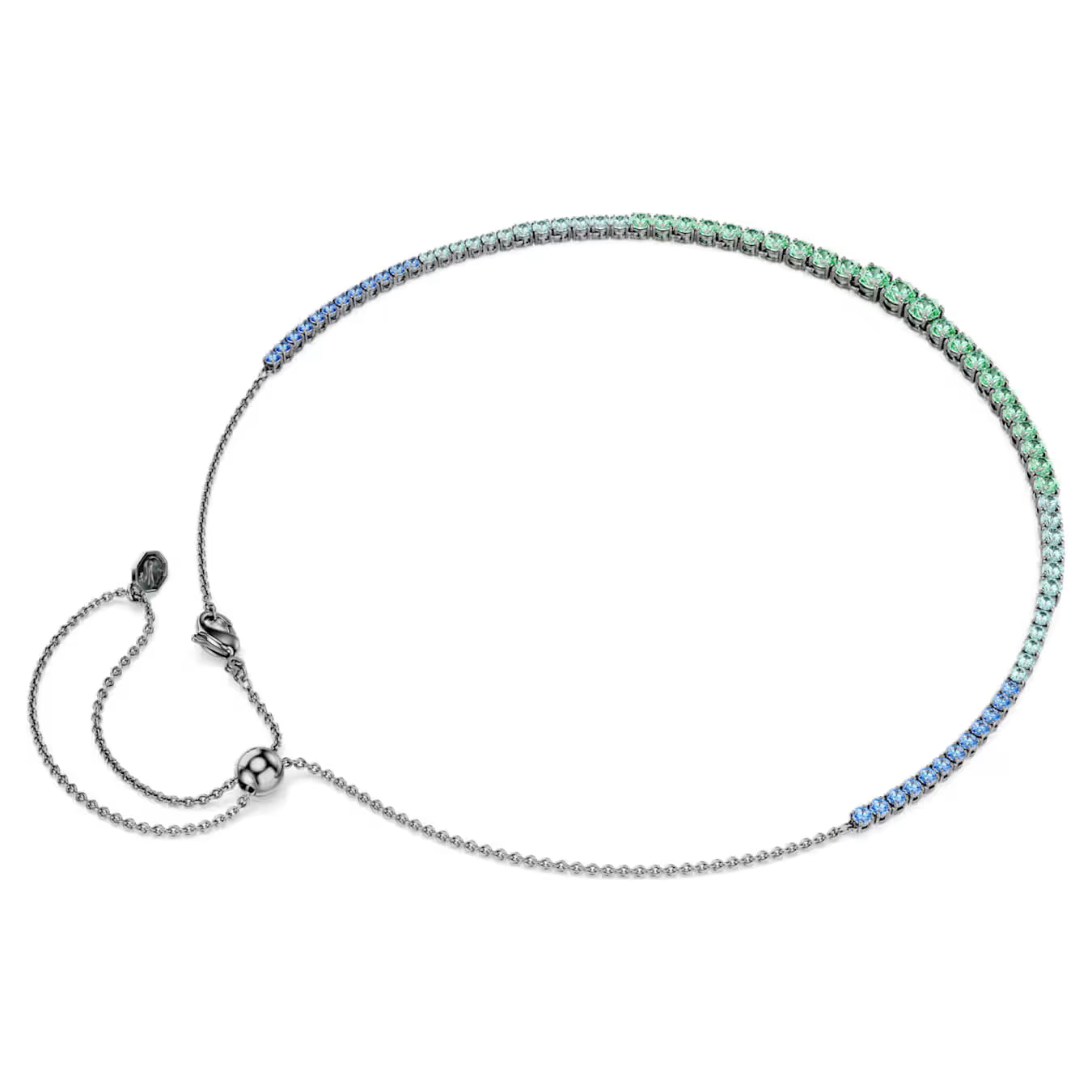 Collana Matrix Sfumatura di Azzurri Placc rutenio