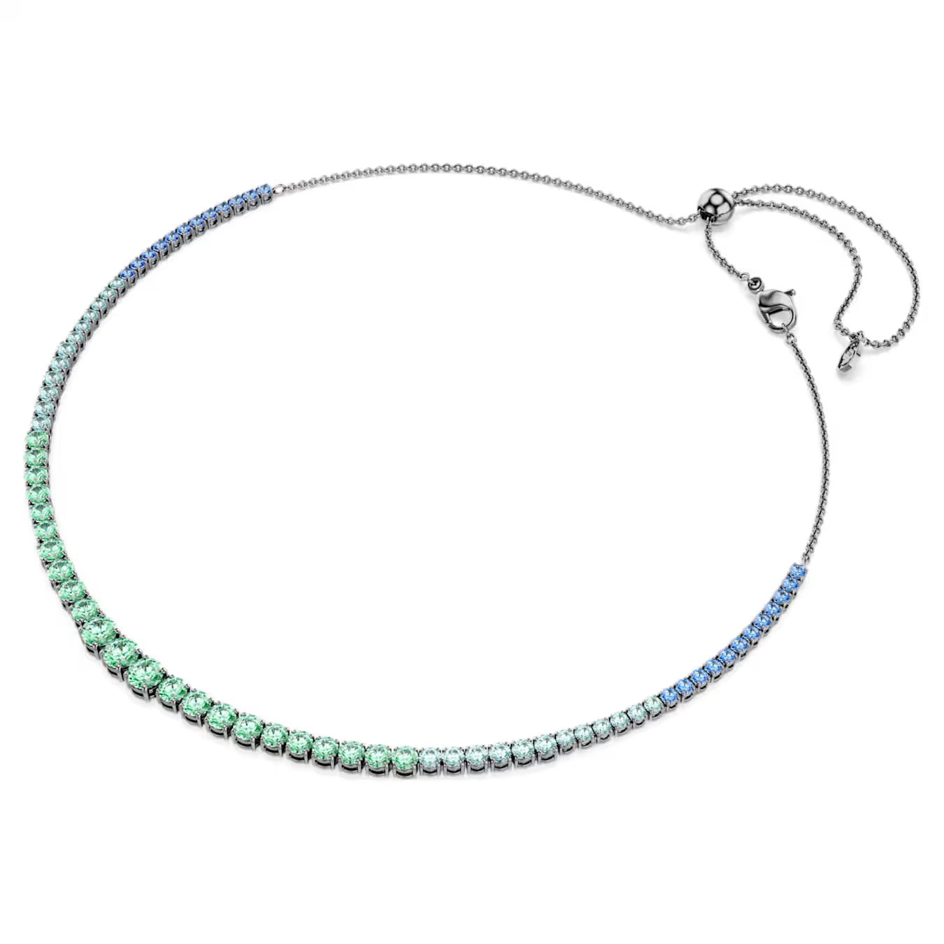Collana Matrix Sfumatura di Azzurri Placc rutenio