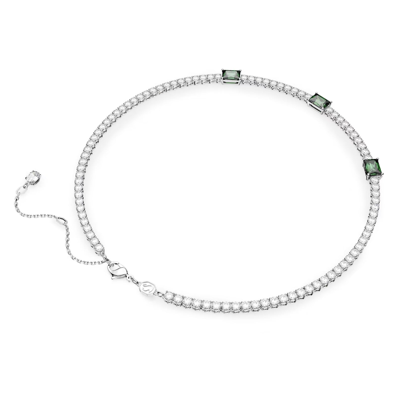 Collana Matrix Tennis taglio misto Verde