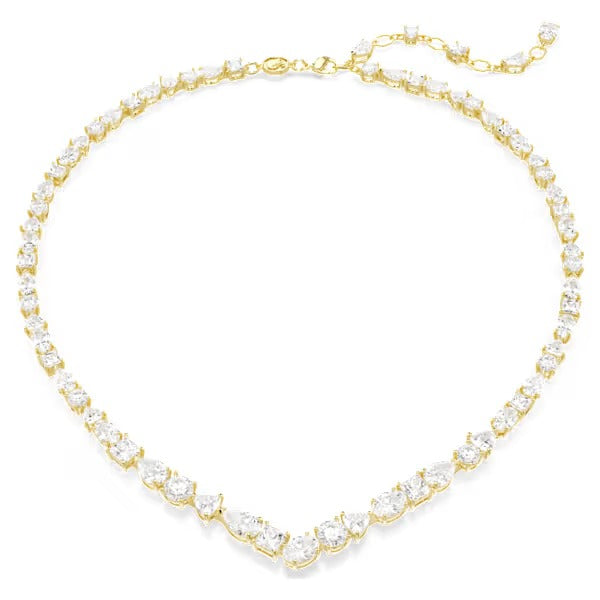 Collana Mesmera Taglio misto a V Placc oro