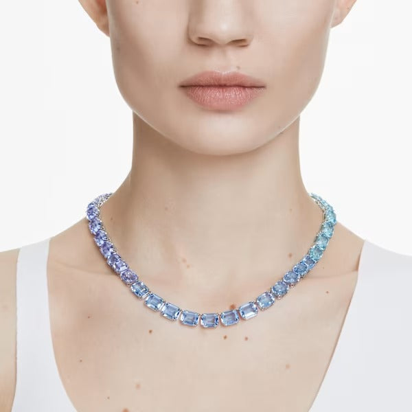 Collana Millenia Octagon sfumata Blu