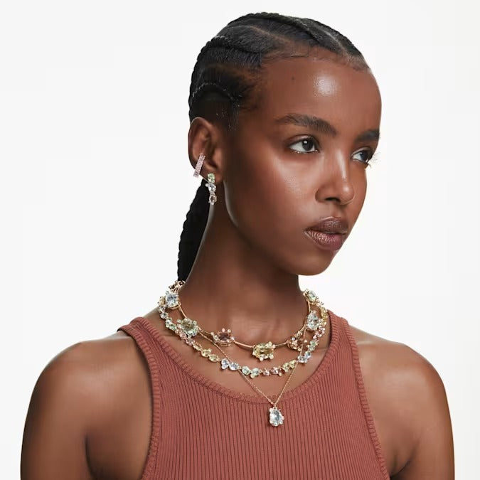 Collana Gema Multicolore Placc oro