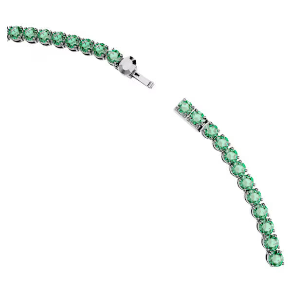 Collana Tennis Matrix Verde Placc rutenio