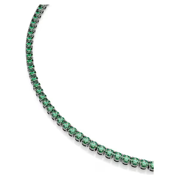 Collana Tennis Matrix Verde Placc rutenio