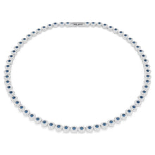 Carica l&#39;immagine nel visualizzatore di Gallery, Collana Tennis Una Angelic Blu
