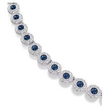 Carica l&#39;immagine nel visualizzatore di Gallery, Collana Tennis Una Angelic Blu
