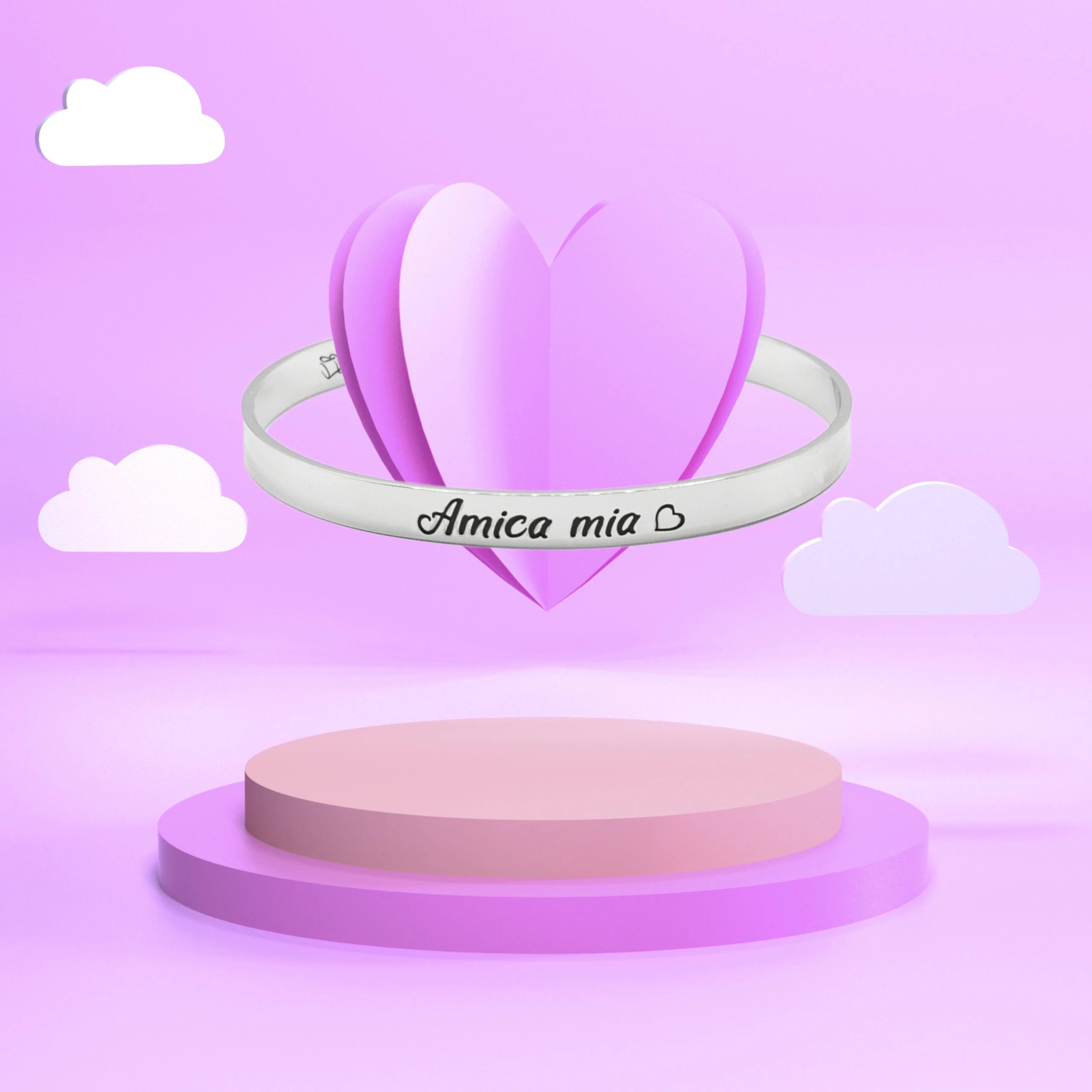 Bracciale rigido “Amica mia”