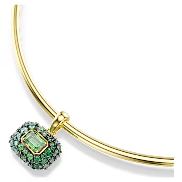 Girocollo Sublima ottagonale Verde placc oro 18K