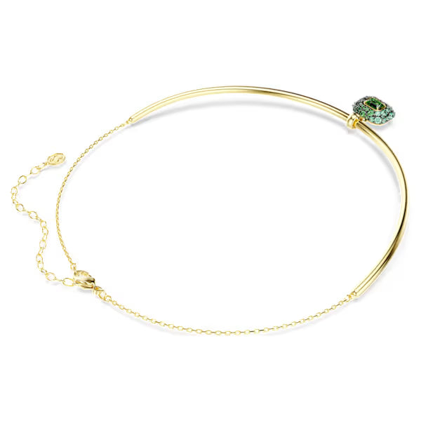 Girocollo Sublima ottagonale Verde placc oro 18K