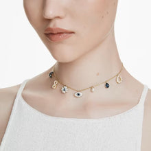 Carica l&#39;immagine nel visualizzatore di Gallery, Collana Charms Symbolic Evil Eye Placc oro

