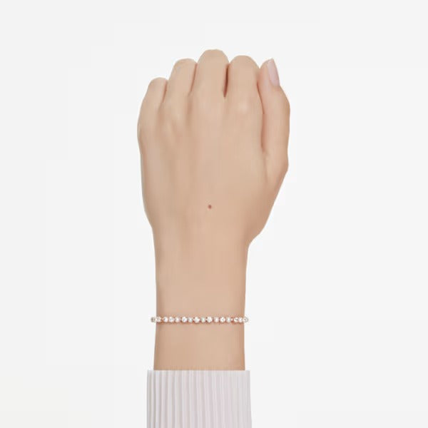 Bracciale Tennis Matrix Pearl placc oro rosa