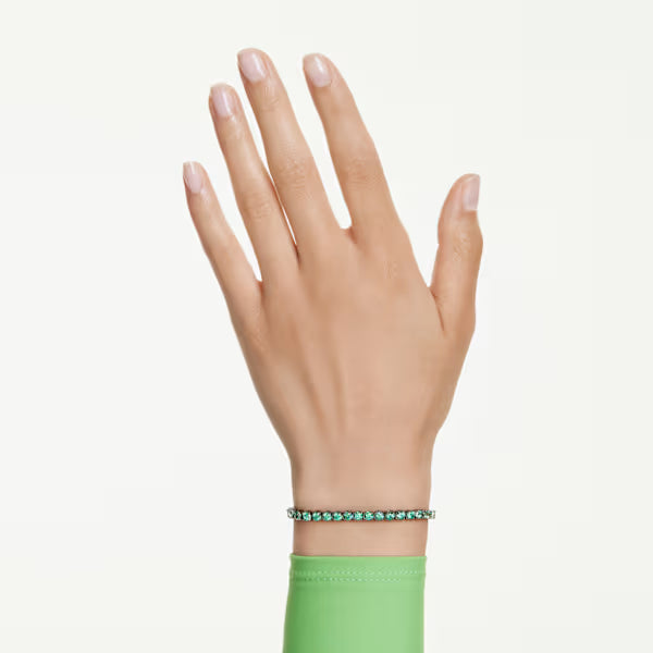Braccialetto Matrix Tennis verde placc rutenio