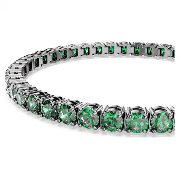 Braccialetto Matrix Tennis verde placc rutenio