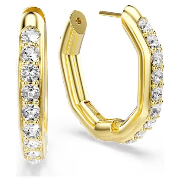 Orecchini cerchio Dextera ottagon Placc oro