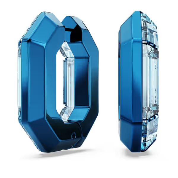 Orecchini a cerchio Lucent ottagon Blu