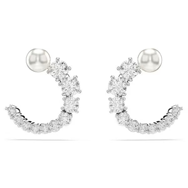 Orecchini cerchio Matrix Crystal Pear