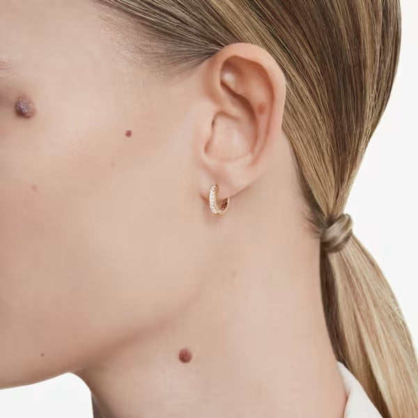 Orecchini a cerchio Matrix mini Placc oro rosa