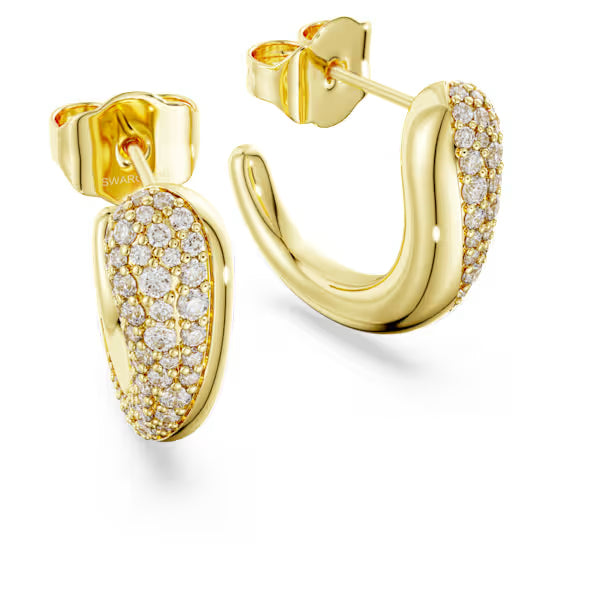 Orecchini a cerchio Classica Argento Sterling placc oro 18k