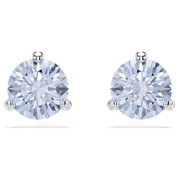 Orecchini Solitaire Round Azzurro