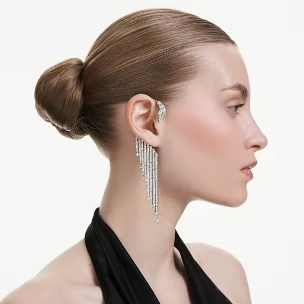 Orecchini ear cuff The Vienna Collection Cigno  Placc rutenio
