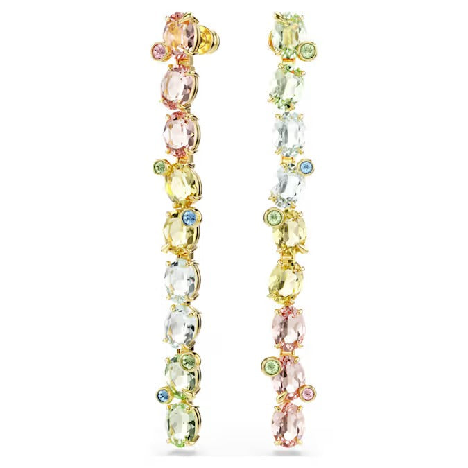 Orecchini pend Gema Multicolore Placc oro