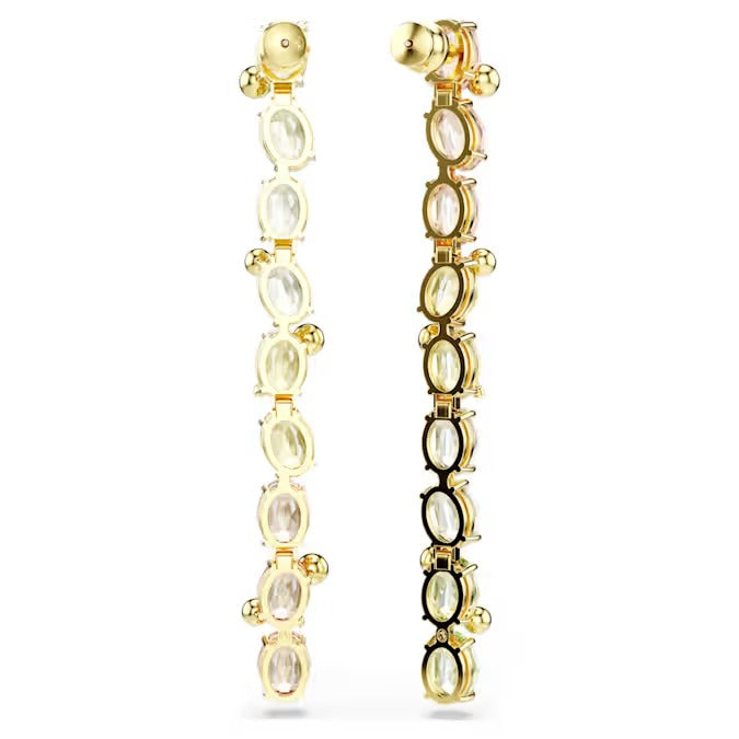 Orecchini pend Gema Multicolore Placc oro