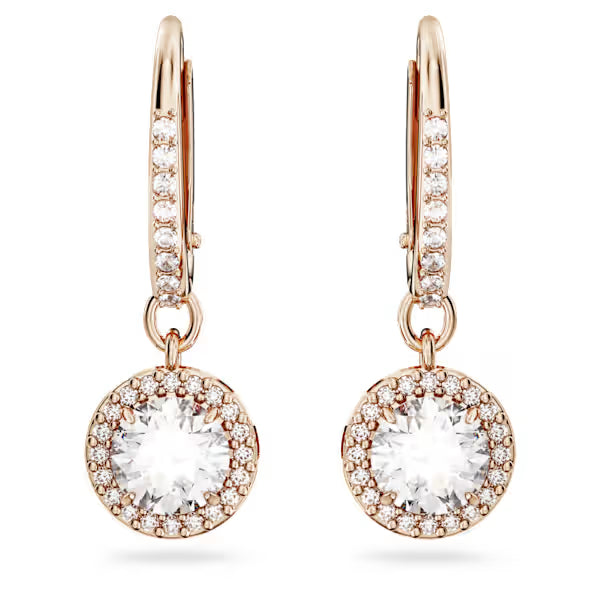 Orecchini pend Una Angelic Placc oro rosa