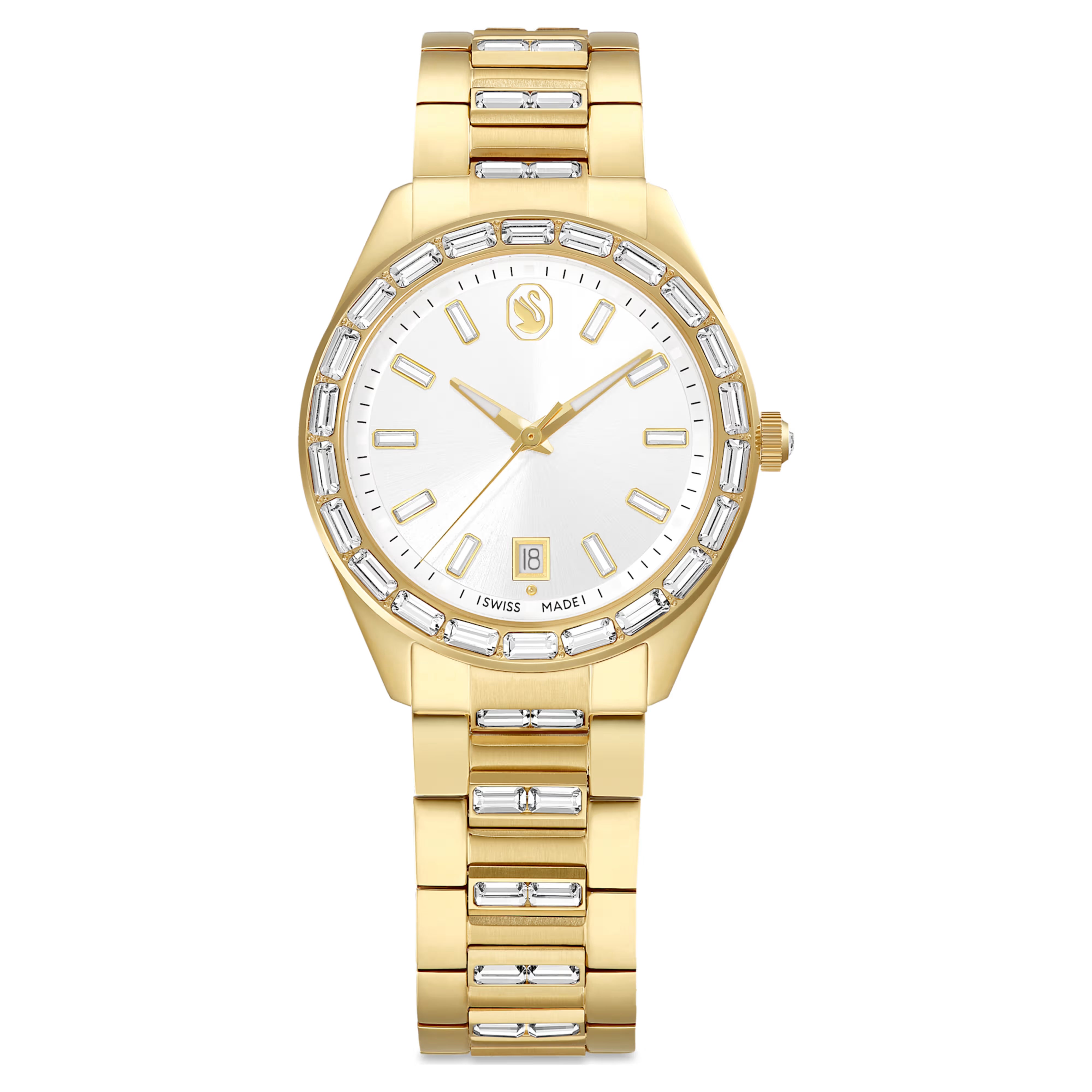 Orologio Matrix date placc dorato