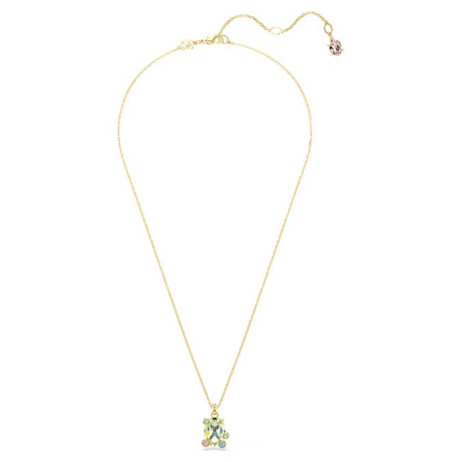 Pendente Gema Multicolore Placc oro