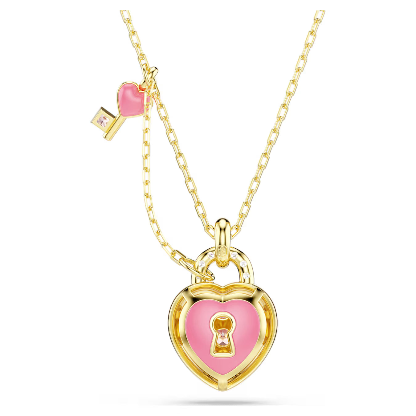 Pendente Idyllia Cuore  e Chiave Rosa
