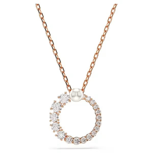 Pendente Matrix Crystal Pearl  Placc oro rosa