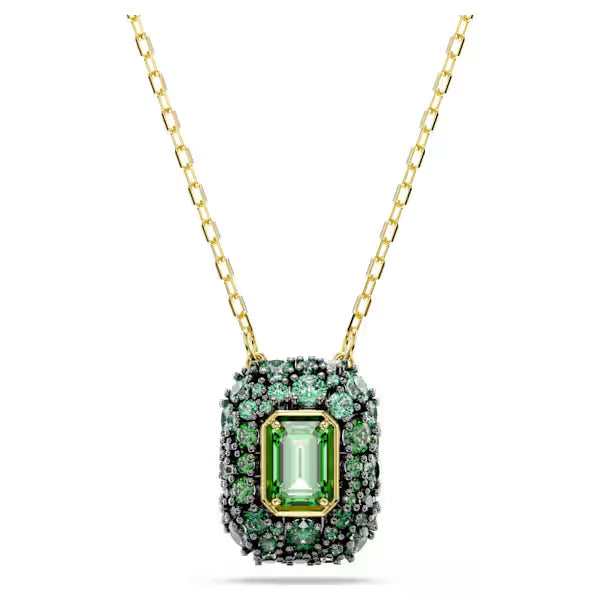 Pendente Sublima ottagon Verde placc oro 18K