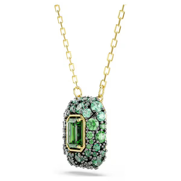 Pendente Sublima ottagon Verde placc oro 18K