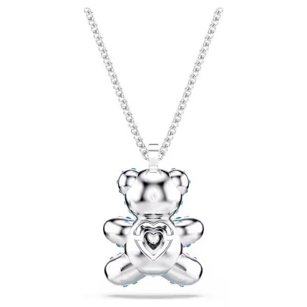 Pendente Teddy Orso Blu Placcato rodio