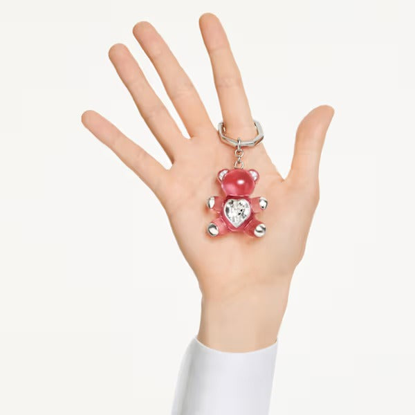 Portachiavi Teddy Orso Rosa
