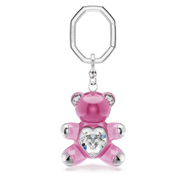 Portachiavi Teddy Orso Rosa