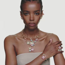 Carica e avvia il video nel visualizzatore di galleria, Bracciale rigido Idyllia Fiore Rosa
