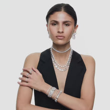 Carica e avvia il video nel visualizzatore di galleria, Collana Tennis Matrix Crystal Pearl
