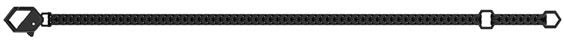 Bracciale catena Nero