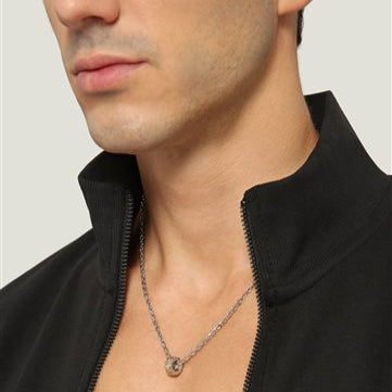Collana Embossed in Acciaio