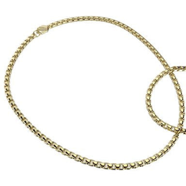 Collana tubolare Rolò in Acciaio lucido