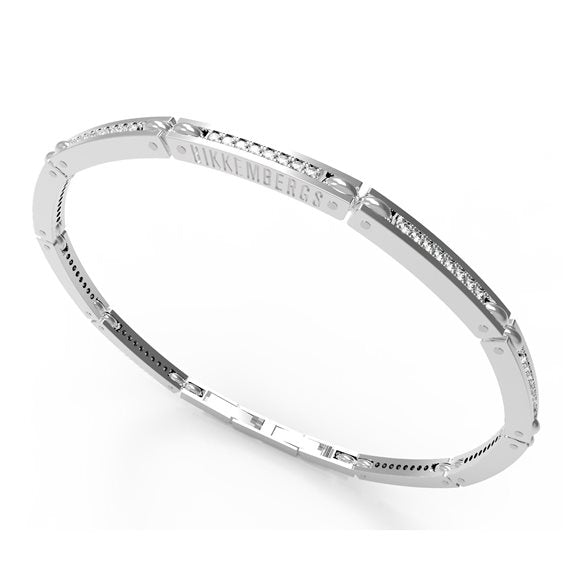Bracciale tennis Uomo Acciaio con diamanti