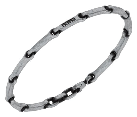 Bracciale Hammer nero con diamanti