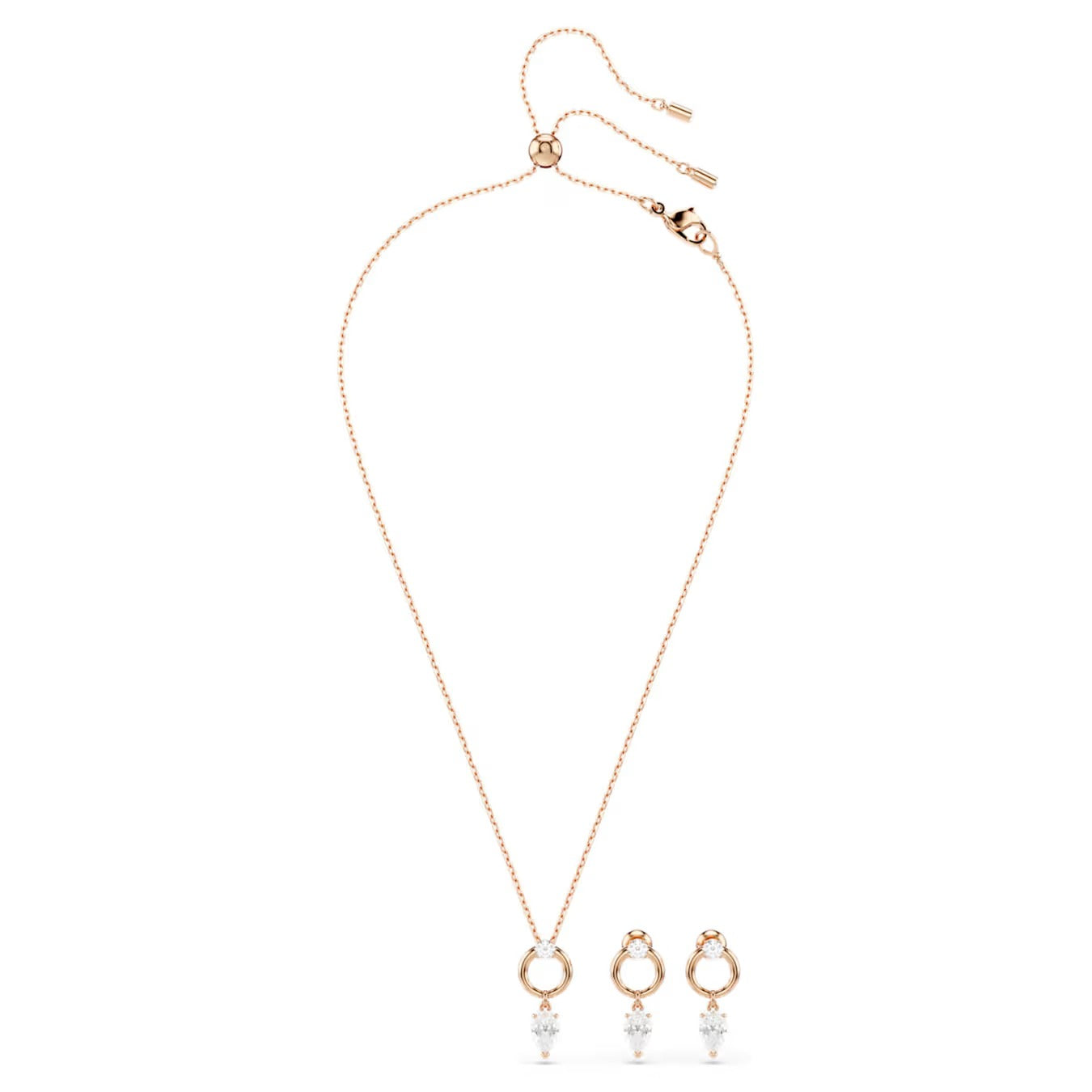 Set Mesmera Taglio Pear Placc oro rosa