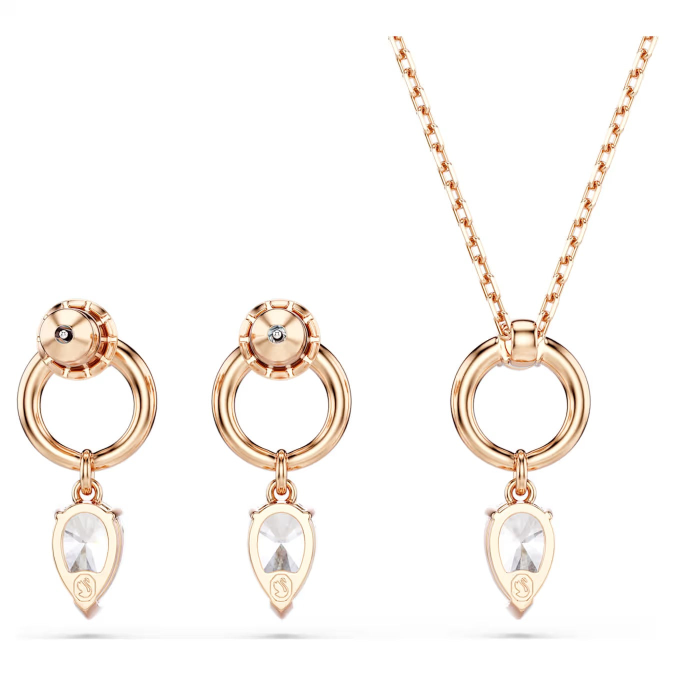 Set Mesmera Taglio Pear Placc oro rosa