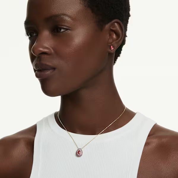 Set Sublima Pear Rosso placc oro 18K