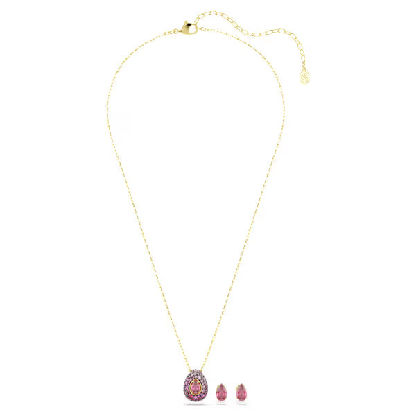 Set Sublima Pear Rosso placc oro 18K
