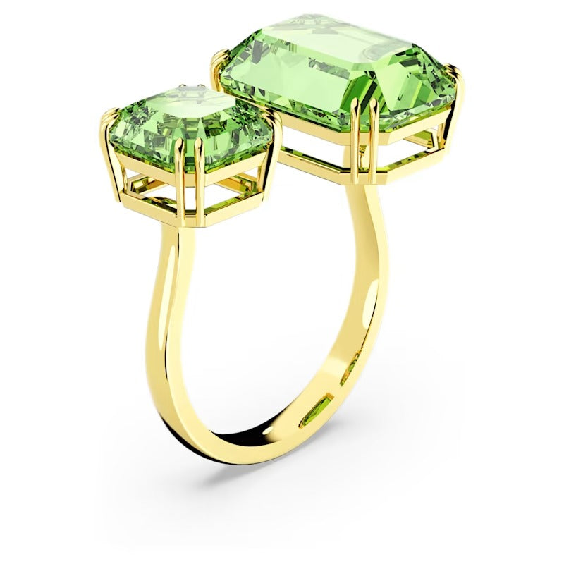 Anello aperto Millenia ottagon Verde