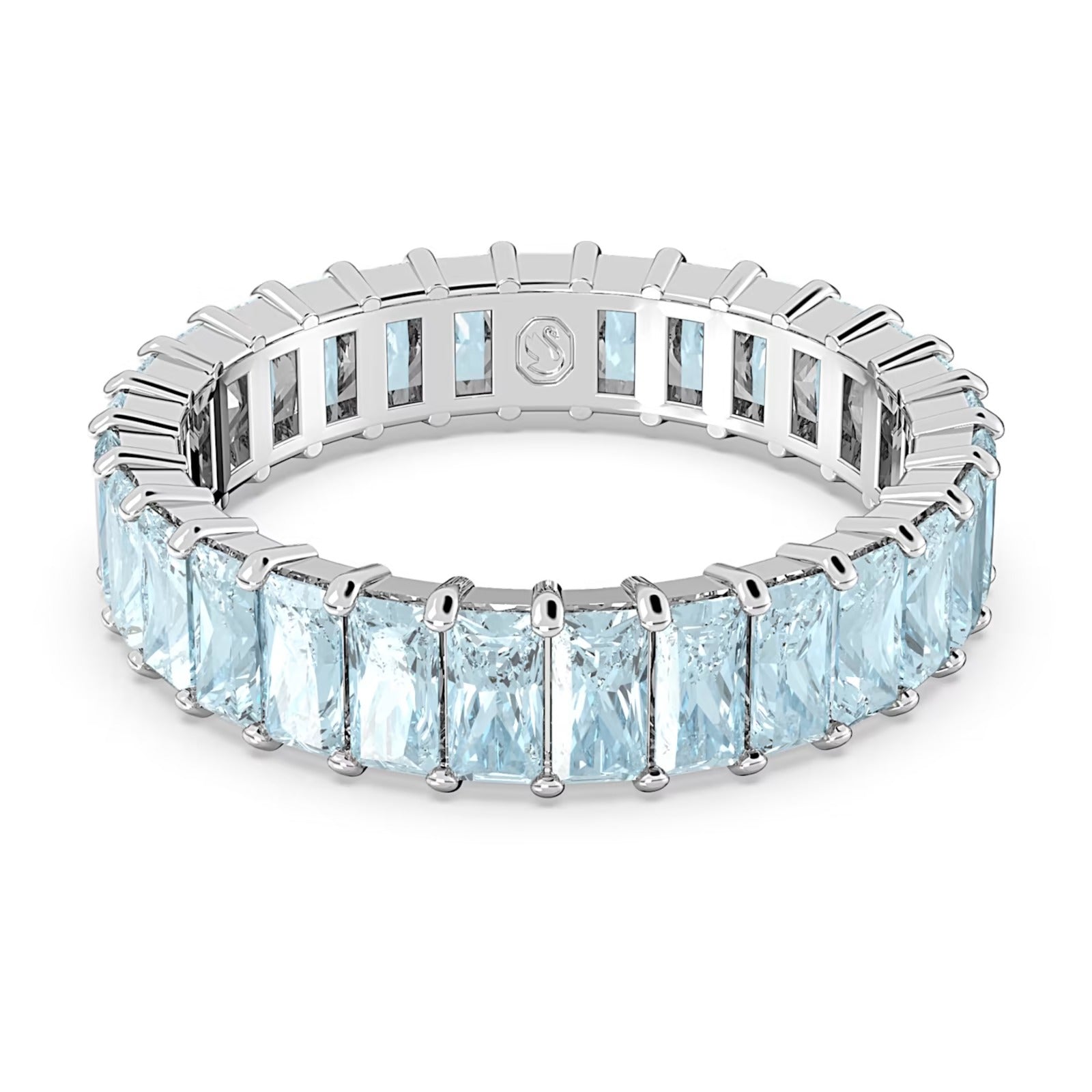 Anello Matrix baguette Azzurro